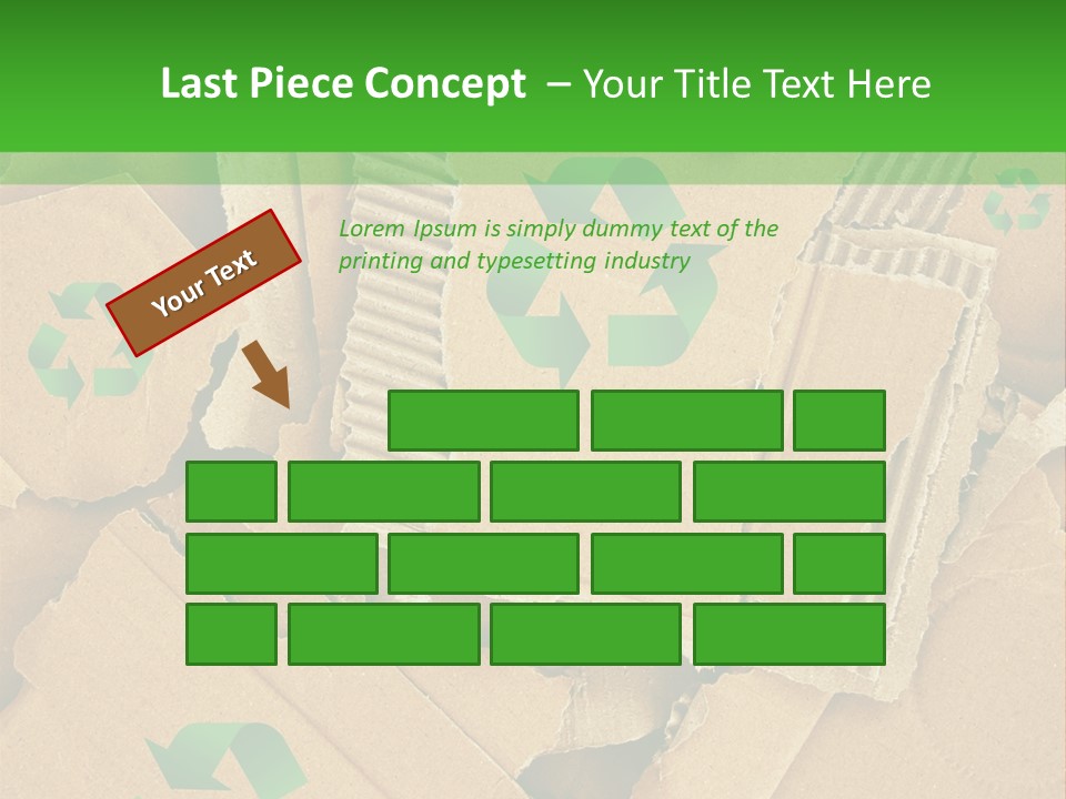 Trash Cardboard Mash PowerPoint Template