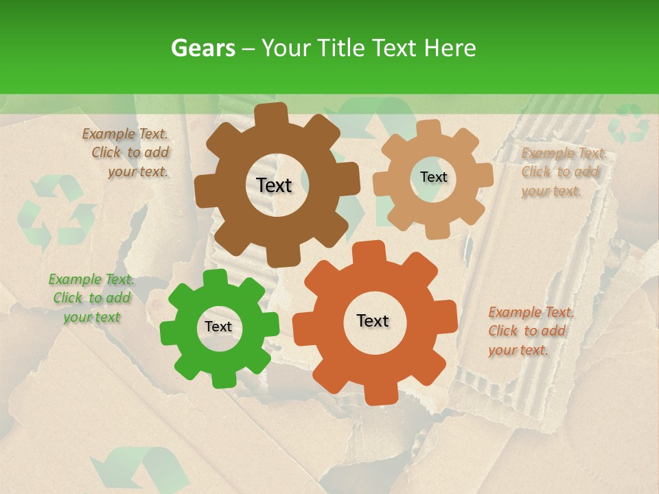 Trash Cardboard Mash PowerPoint Template