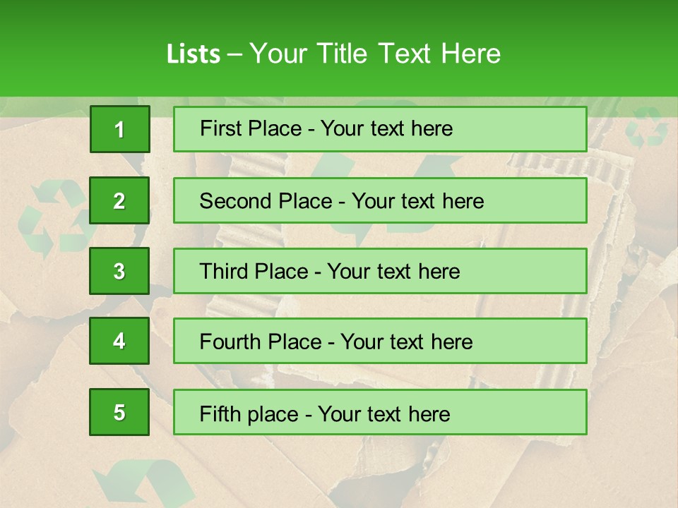 Trash Cardboard Mash PowerPoint Template