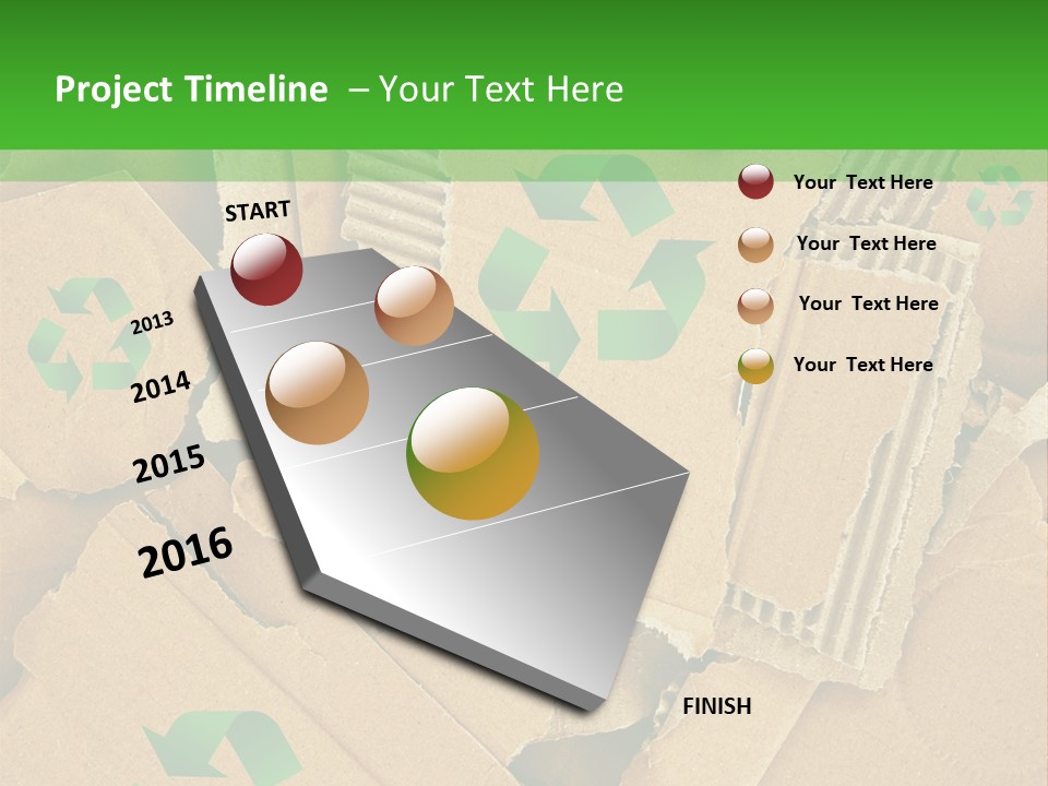 Trash Cardboard Mash PowerPoint Template