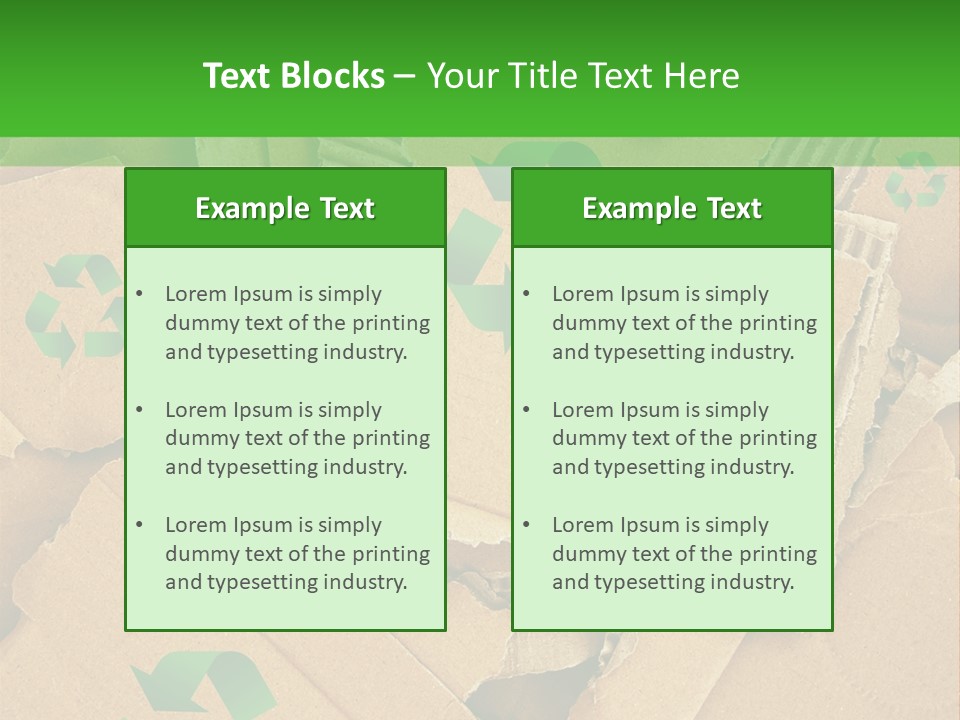 Trash Cardboard Mash PowerPoint Template