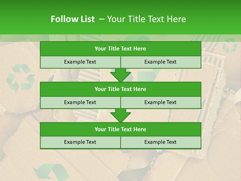 Trash Cardboard Mash PowerPoint Template