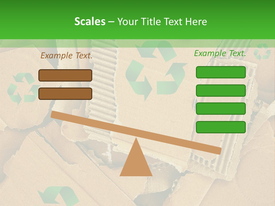 Trash Cardboard Mash PowerPoint Template