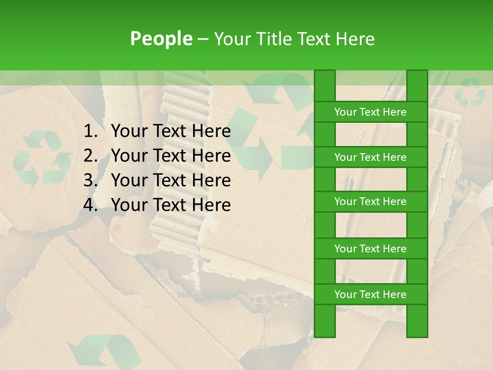 Trash Cardboard Mash PowerPoint Template