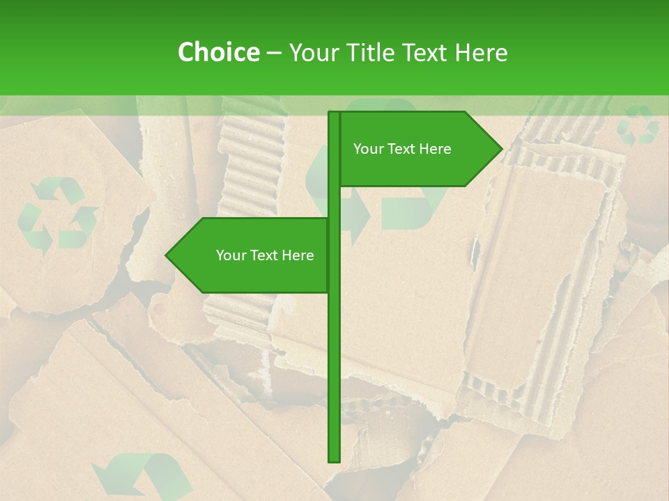 Trash Cardboard Mash PowerPoint Template