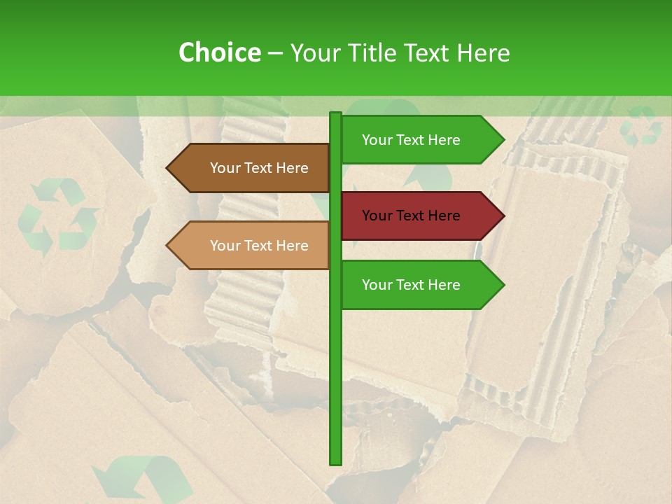 Trash Cardboard Mash PowerPoint Template