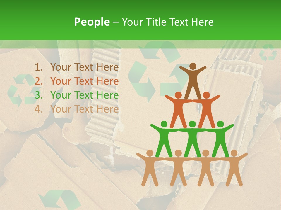 Trash Cardboard Mash PowerPoint Template