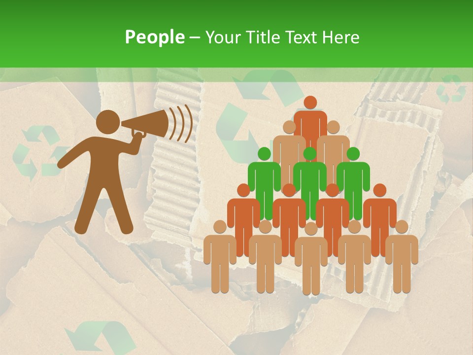 Trash Cardboard Mash PowerPoint Template