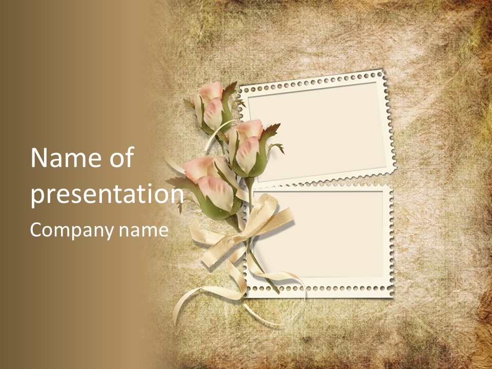 Instant Torn Romantic PowerPoint Template