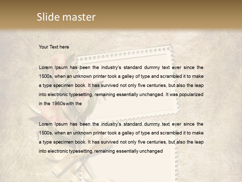 Instant Torn Romantic PowerPoint Template