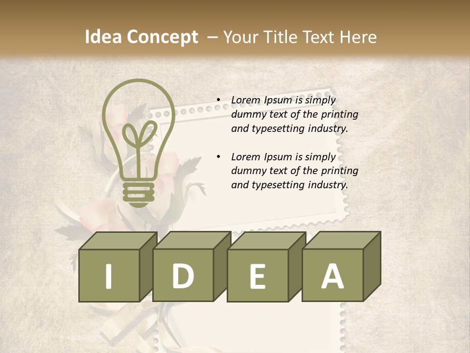 Instant Torn Romantic PowerPoint Template