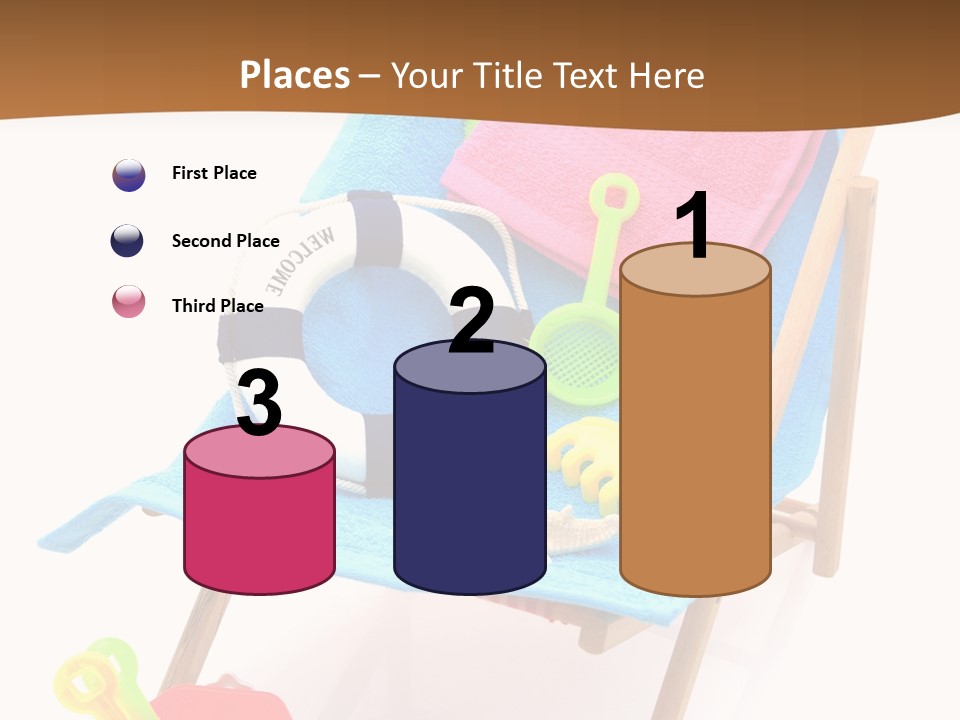 Isolated Towel Play PowerPoint Template