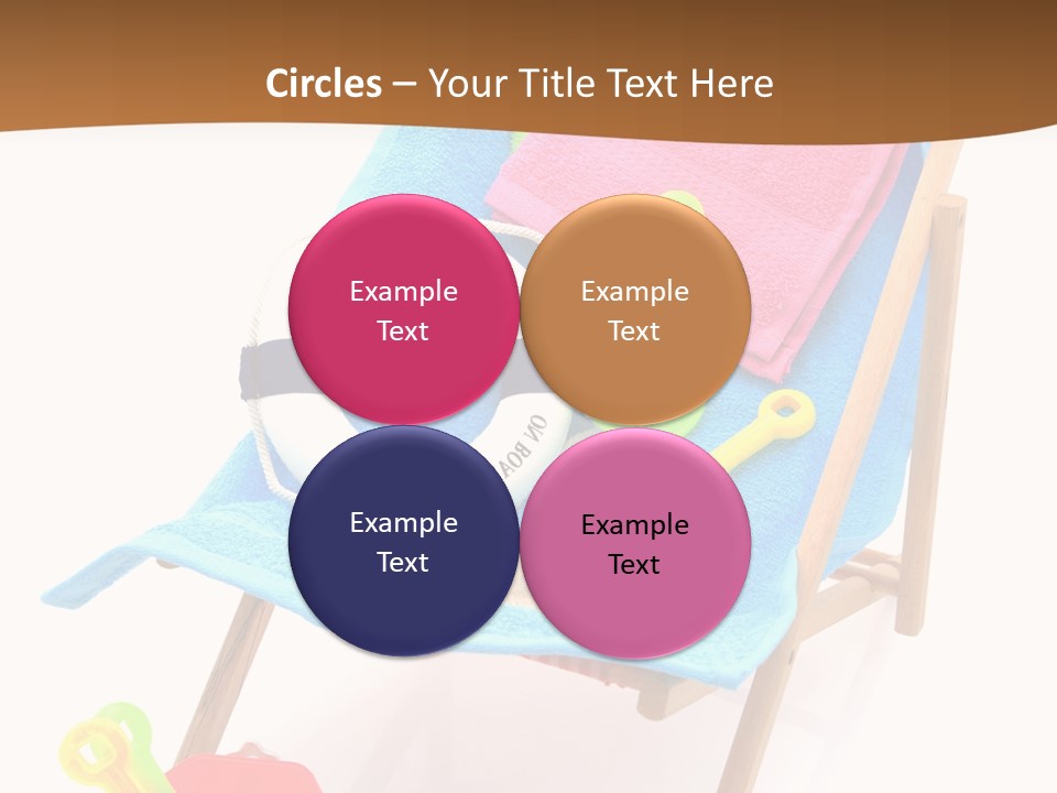 Isolated Towel Play PowerPoint Template