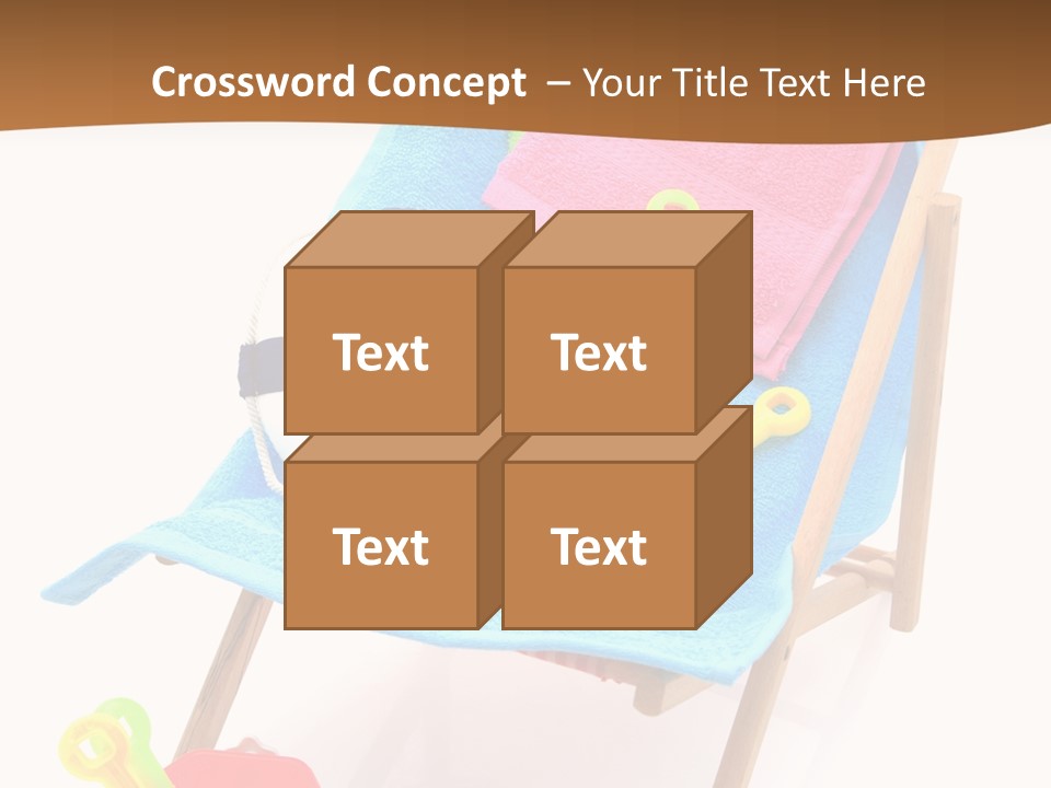 Isolated Towel Play PowerPoint Template