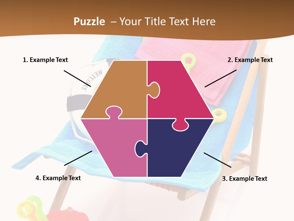 Isolated Towel Play PowerPoint Template