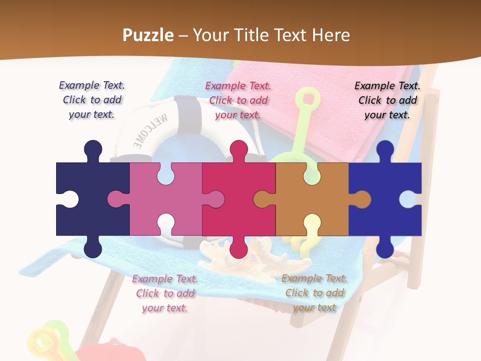 Isolated Towel Play PowerPoint Template