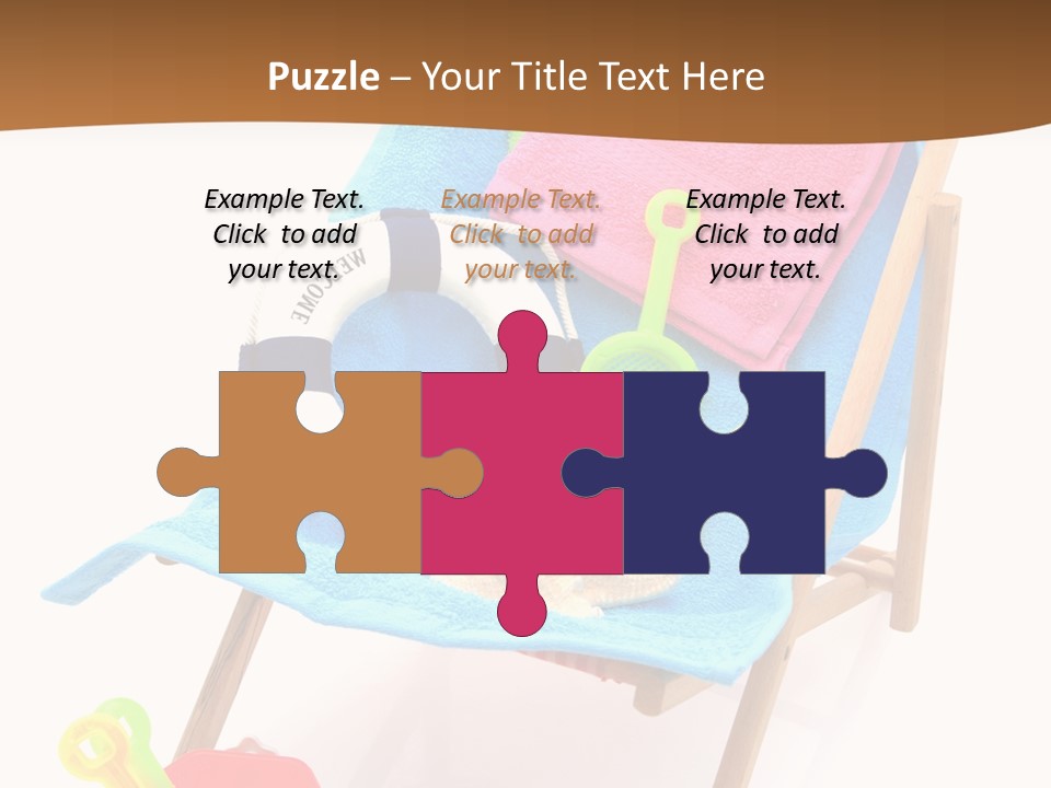 Isolated Towel Play PowerPoint Template