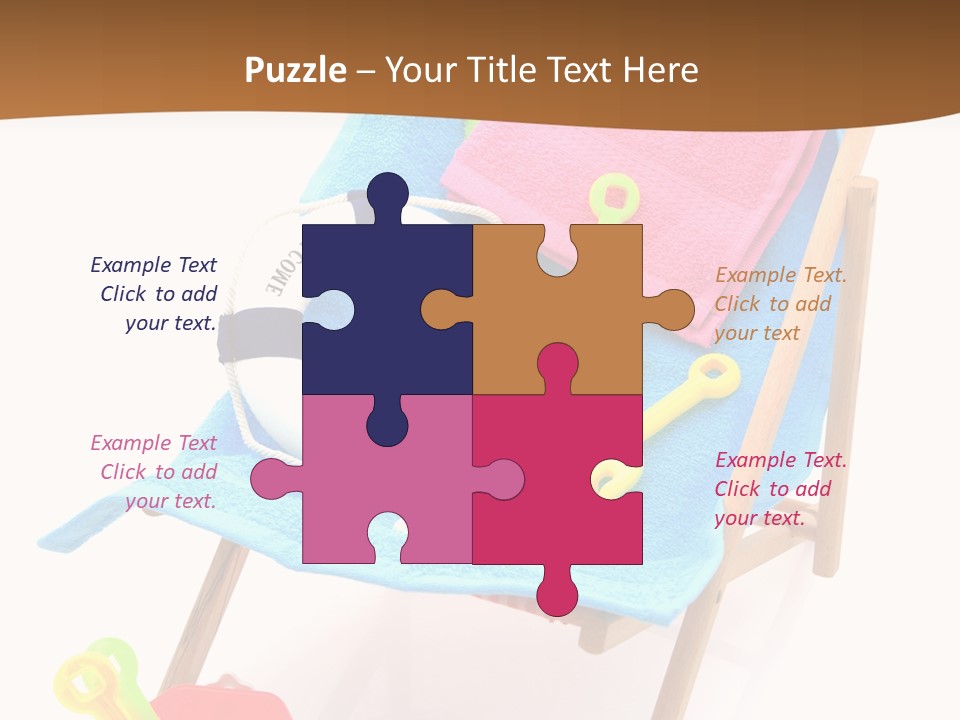 Isolated Towel Play PowerPoint Template