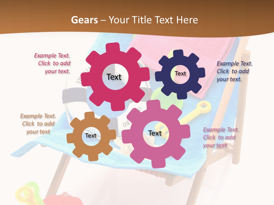 Isolated Towel Play PowerPoint Template