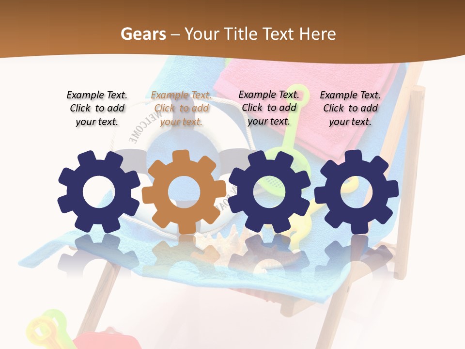 Isolated Towel Play PowerPoint Template