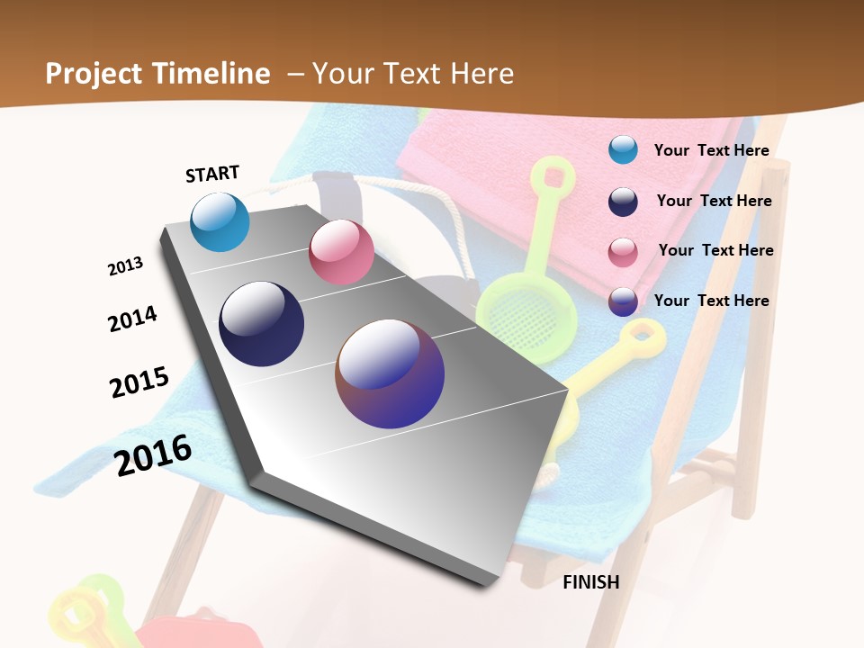 Isolated Towel Play PowerPoint Template