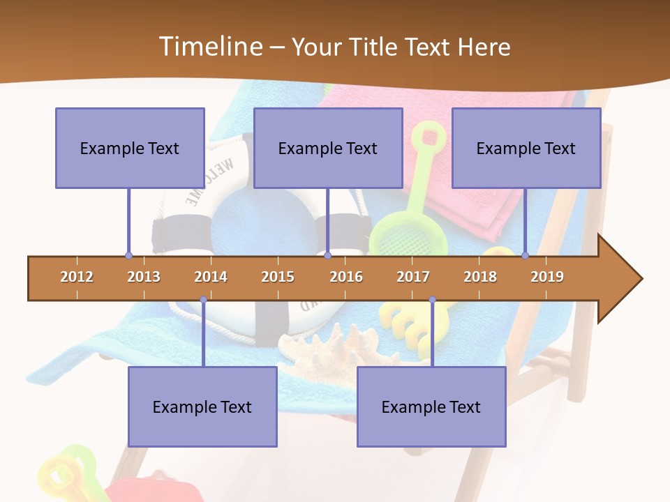 Isolated Towel Play PowerPoint Template