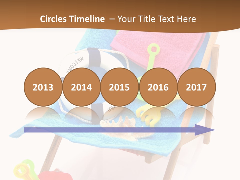 Isolated Towel Play PowerPoint Template