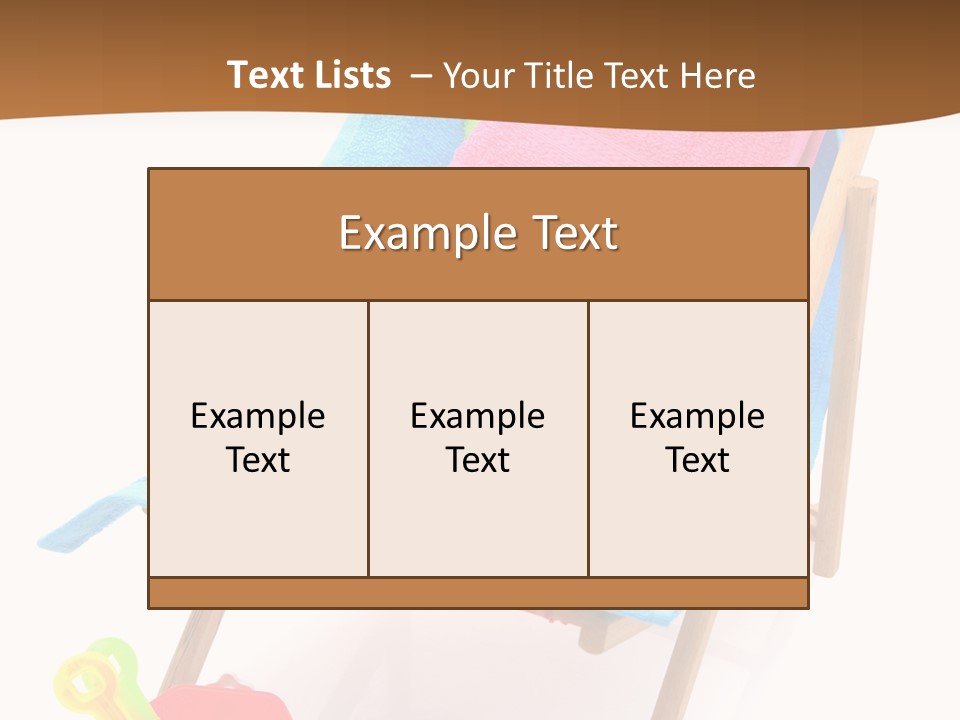 Isolated Towel Play PowerPoint Template