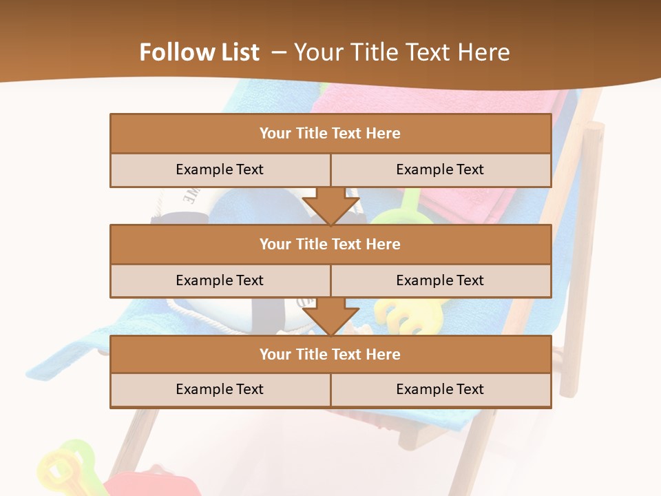 Isolated Towel Play PowerPoint Template