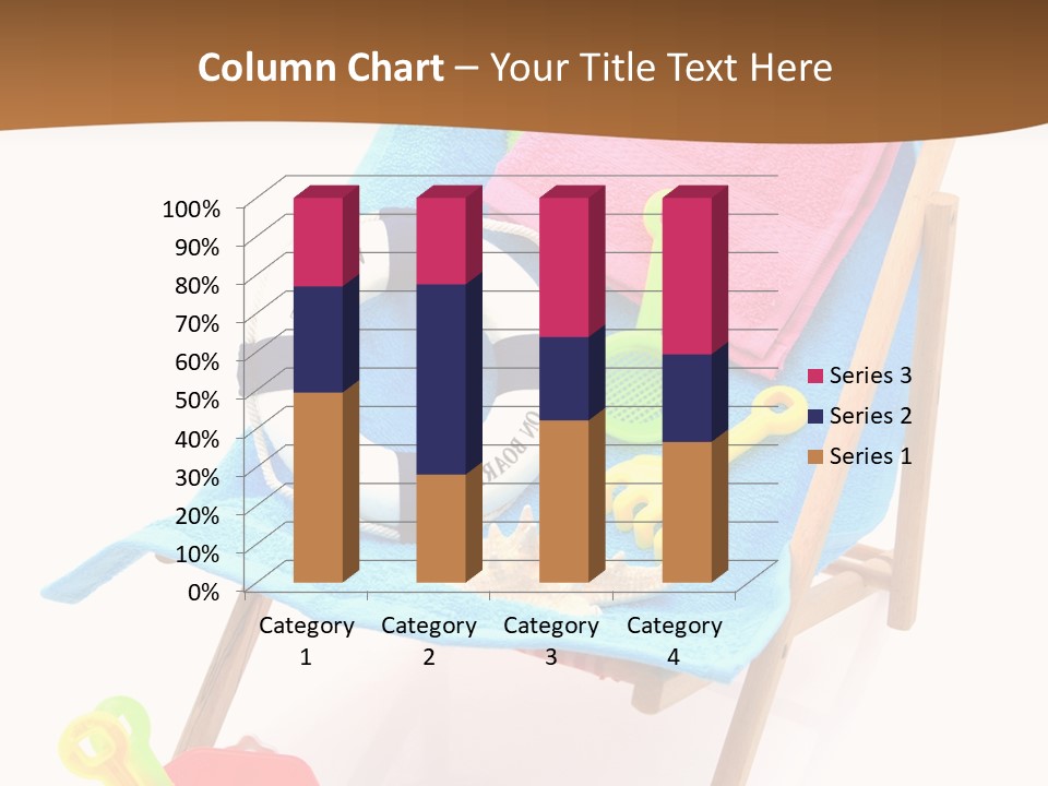 Isolated Towel Play PowerPoint Template