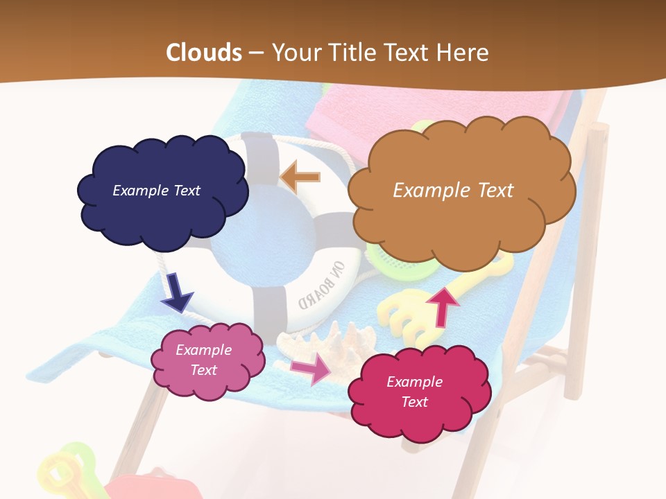 Isolated Towel Play PowerPoint Template