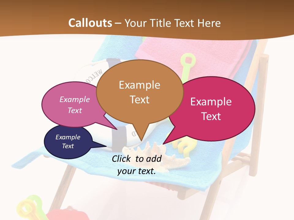 Isolated Towel Play PowerPoint Template