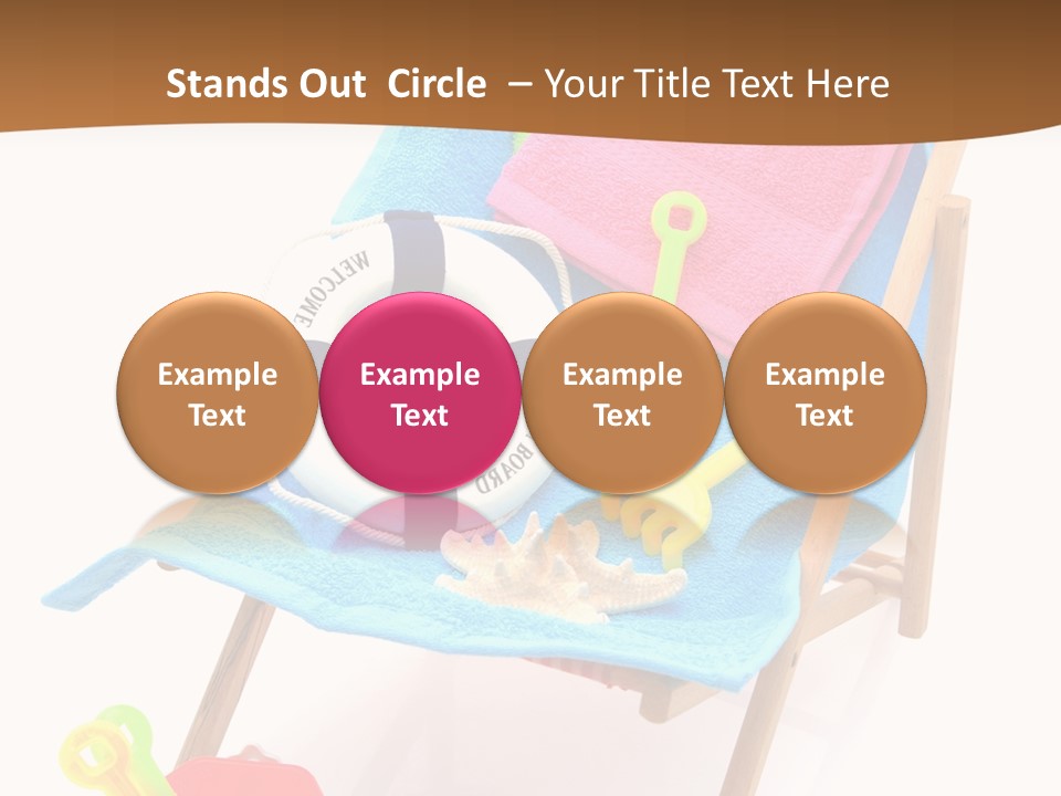 Isolated Towel Play PowerPoint Template