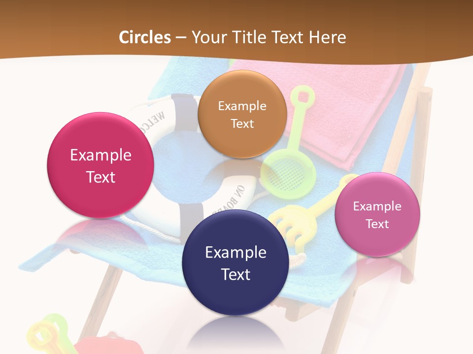 Isolated Towel Play PowerPoint Template