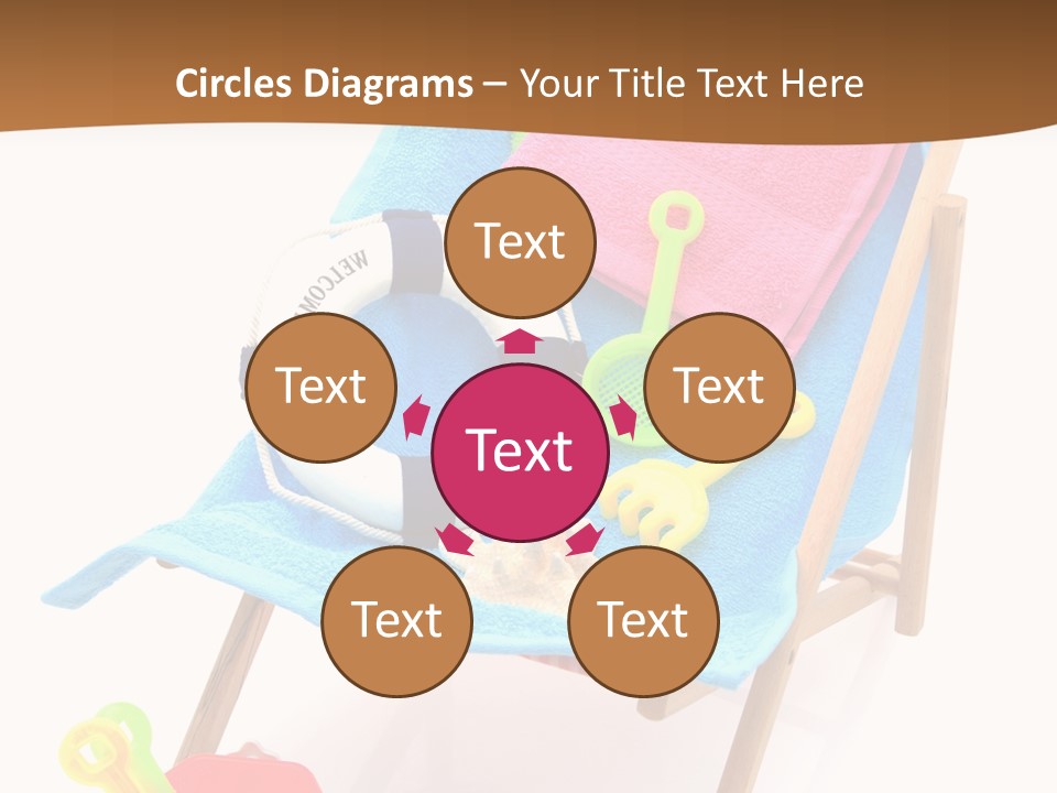 Isolated Towel Play PowerPoint Template