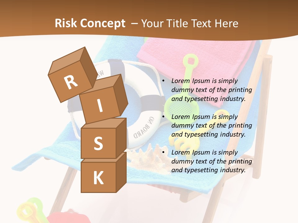 Isolated Towel Play PowerPoint Template