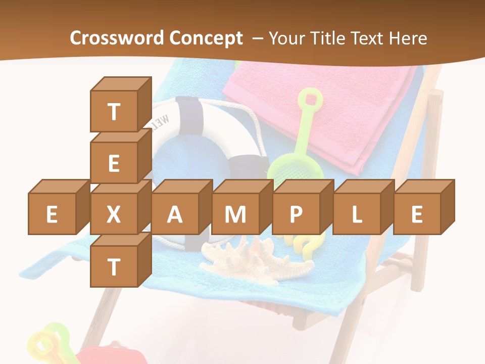 Isolated Towel Play PowerPoint Template
