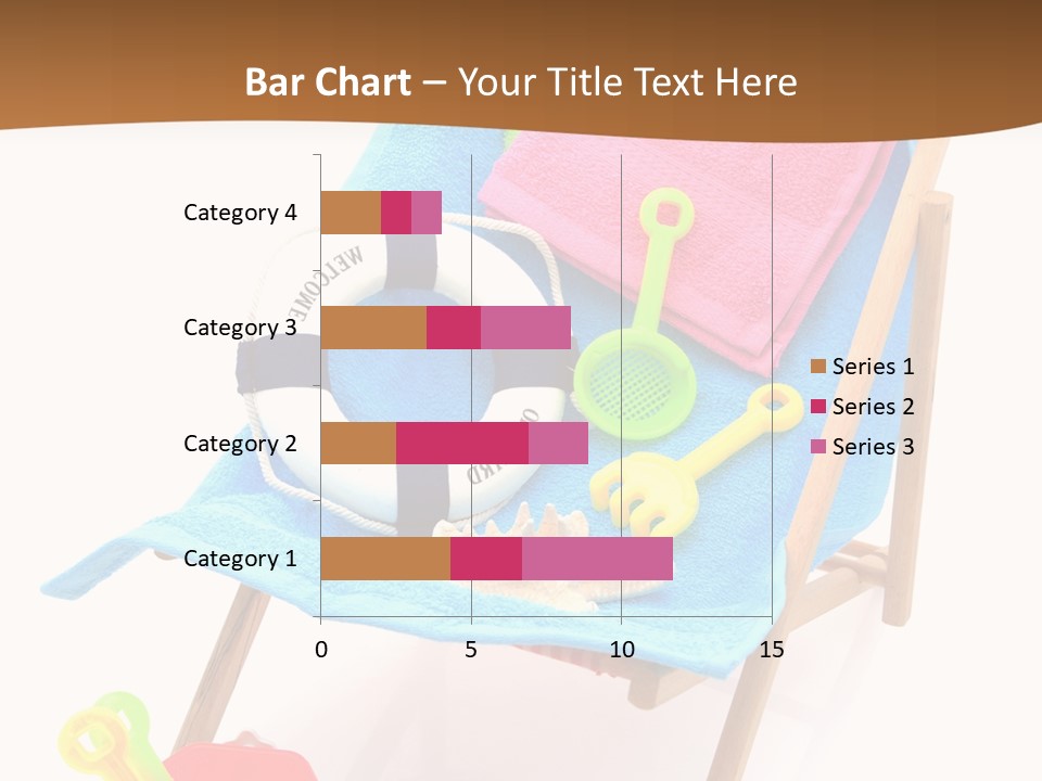 Isolated Towel Play PowerPoint Template