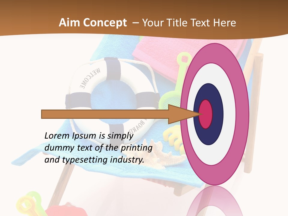 Isolated Towel Play PowerPoint Template