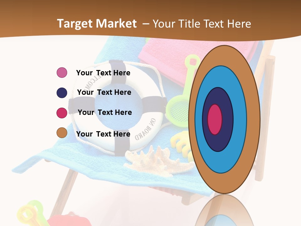 Isolated Towel Play PowerPoint Template