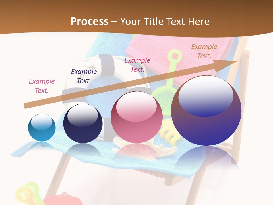 Isolated Towel Play PowerPoint Template