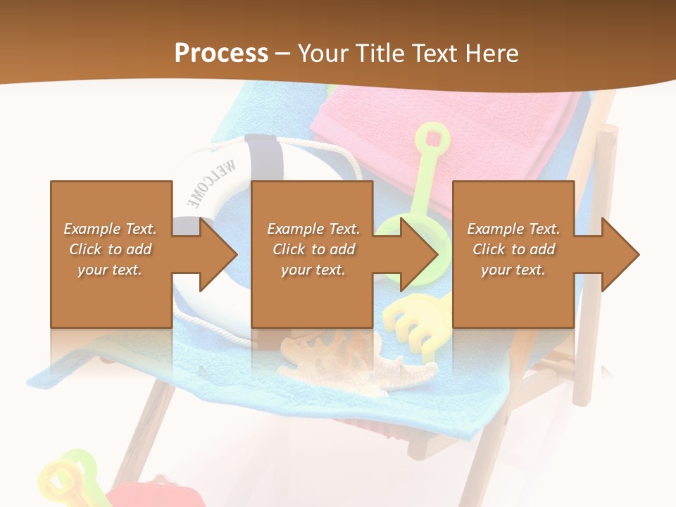 Isolated Towel Play PowerPoint Template