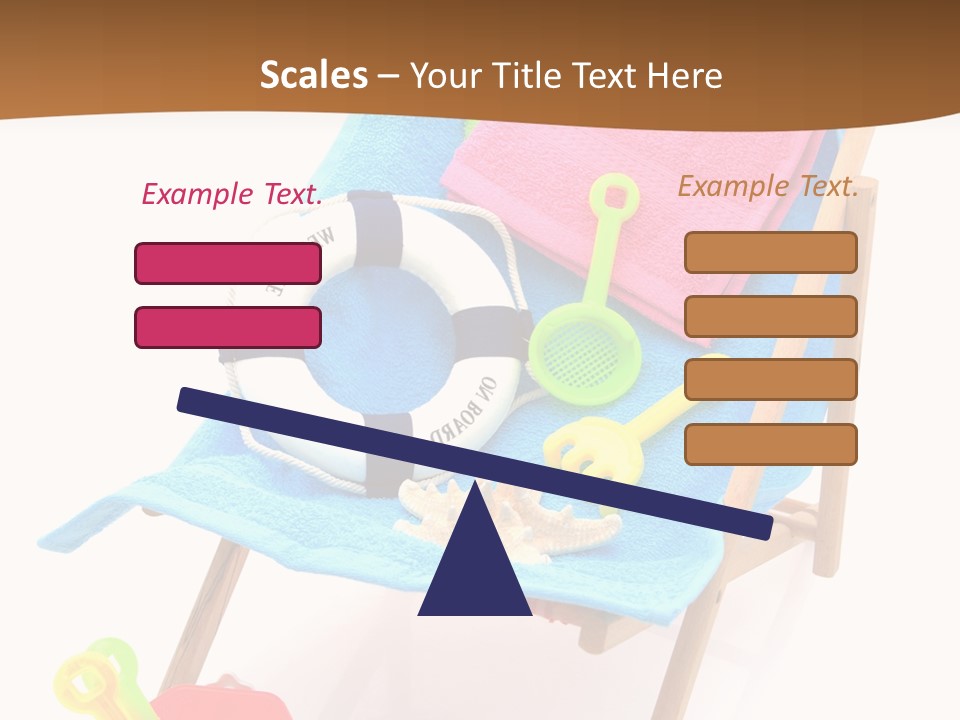 Isolated Towel Play PowerPoint Template