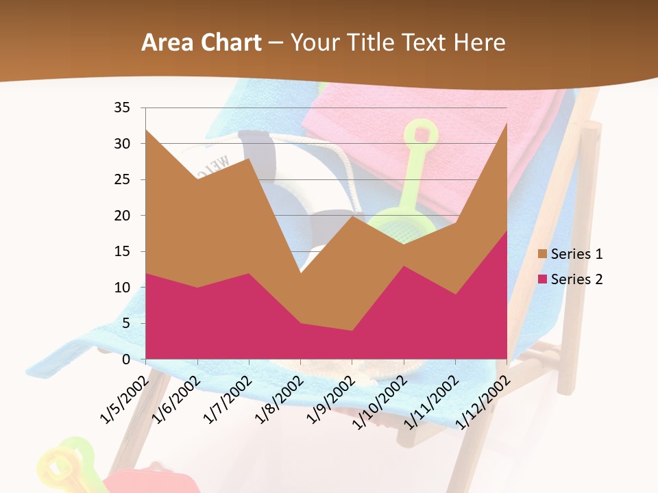 Isolated Towel Play PowerPoint Template