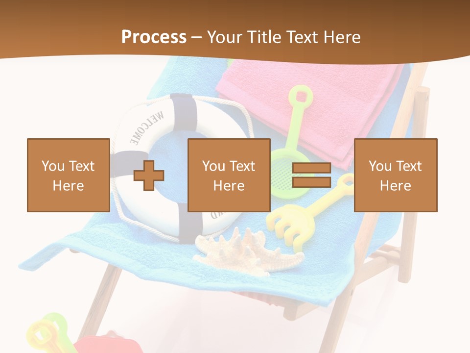 Isolated Towel Play PowerPoint Template