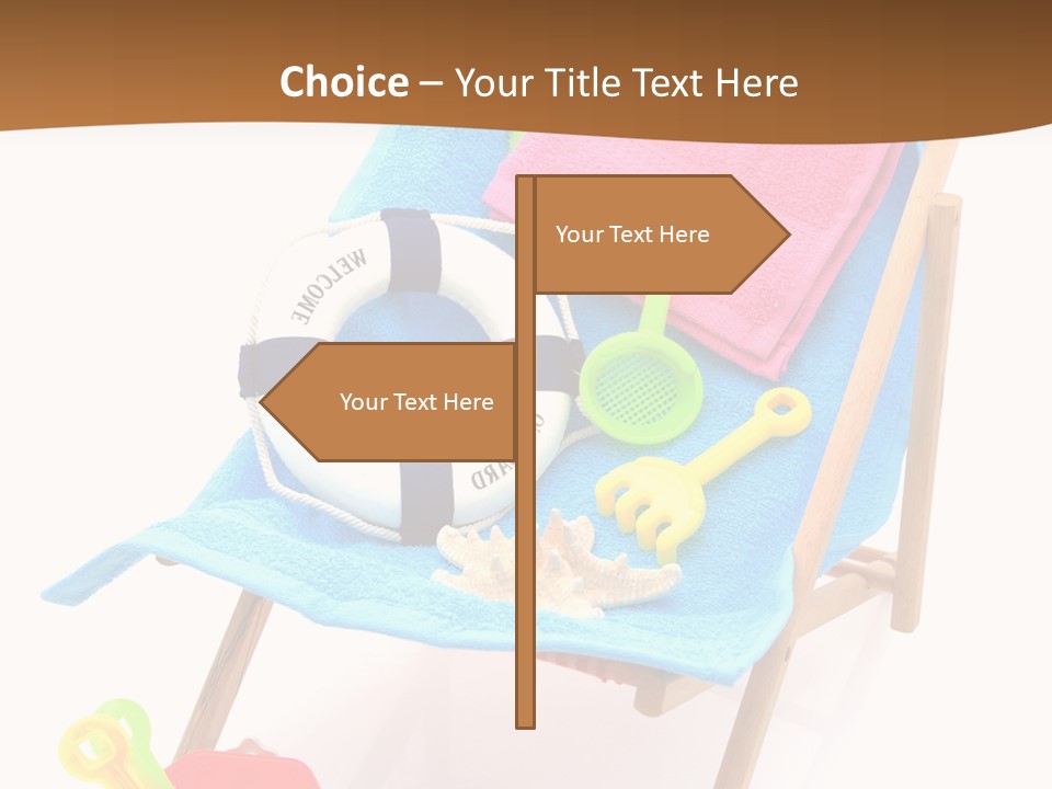 Isolated Towel Play PowerPoint Template