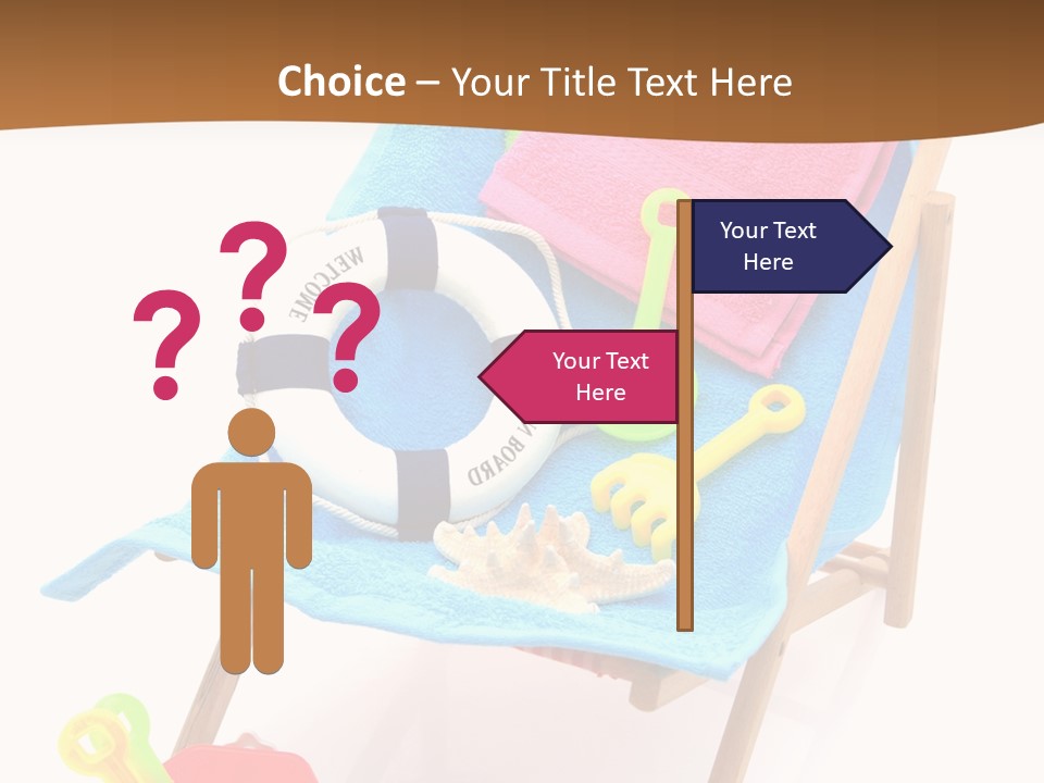 Isolated Towel Play PowerPoint Template