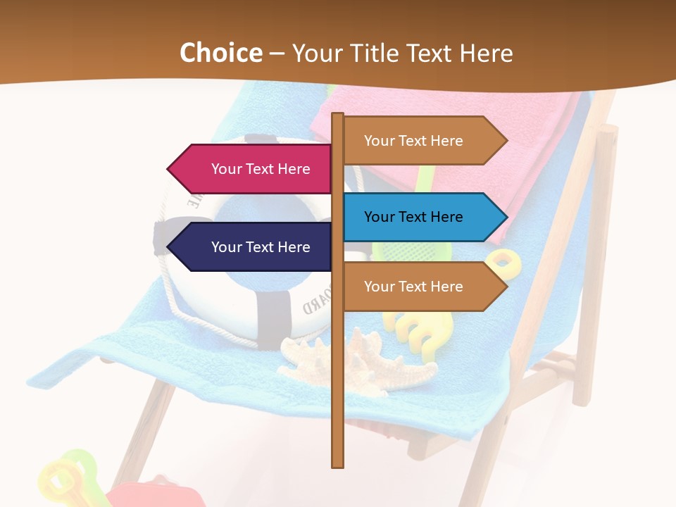 Isolated Towel Play PowerPoint Template