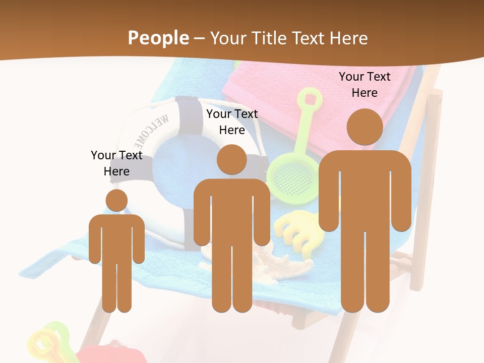 Isolated Towel Play PowerPoint Template