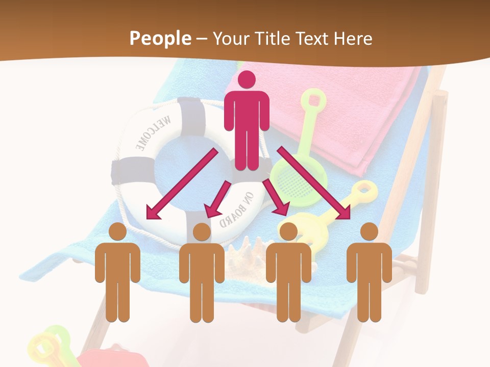 Isolated Towel Play PowerPoint Template